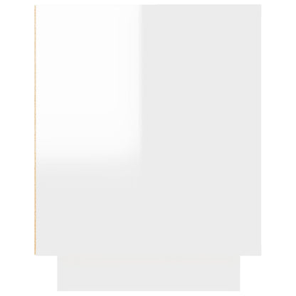 vidaXL Meuble TV Blanc brillant 102x35x45 cm Bois d'ingénierie