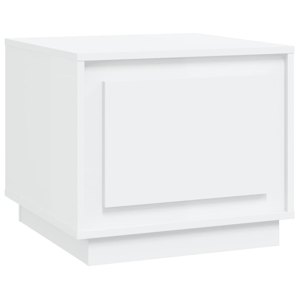 vidaXL Table basse Blanc 51x50x44 cm Bois d'ingénierie