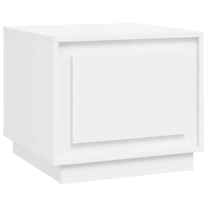 vidaXL Table basse Blanc 51x50x44 cm Bois d'ingénierie