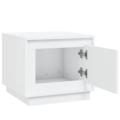 vidaXL Table basse Blanc 51x50x44 cm Bois d'ingénierie