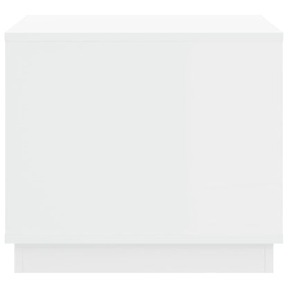 vidaXL Table basse Blanc 51x50x44 cm Bois d'ingénierie