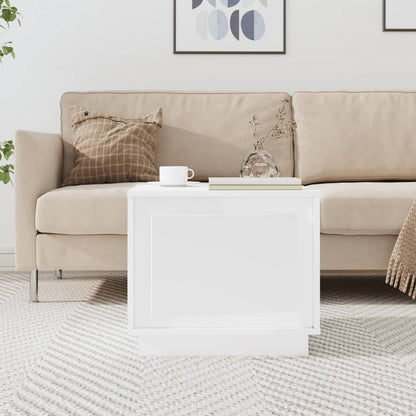 vidaXL Table basse Blanc 51x50x44 cm Bois d'ingénierie