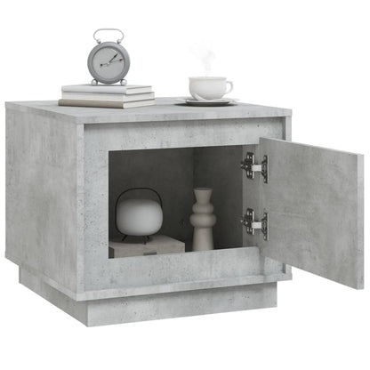 vidaXL Table basse gris béton 51x50x44 cm Aggloméré