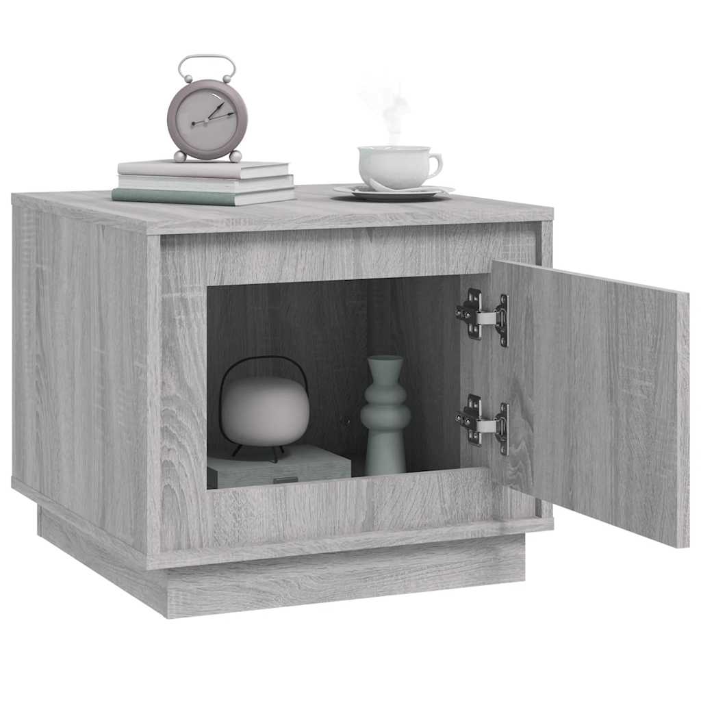 vidaXL Table basse gris sonoma 51x50x44 cm en bois d'ingénierie