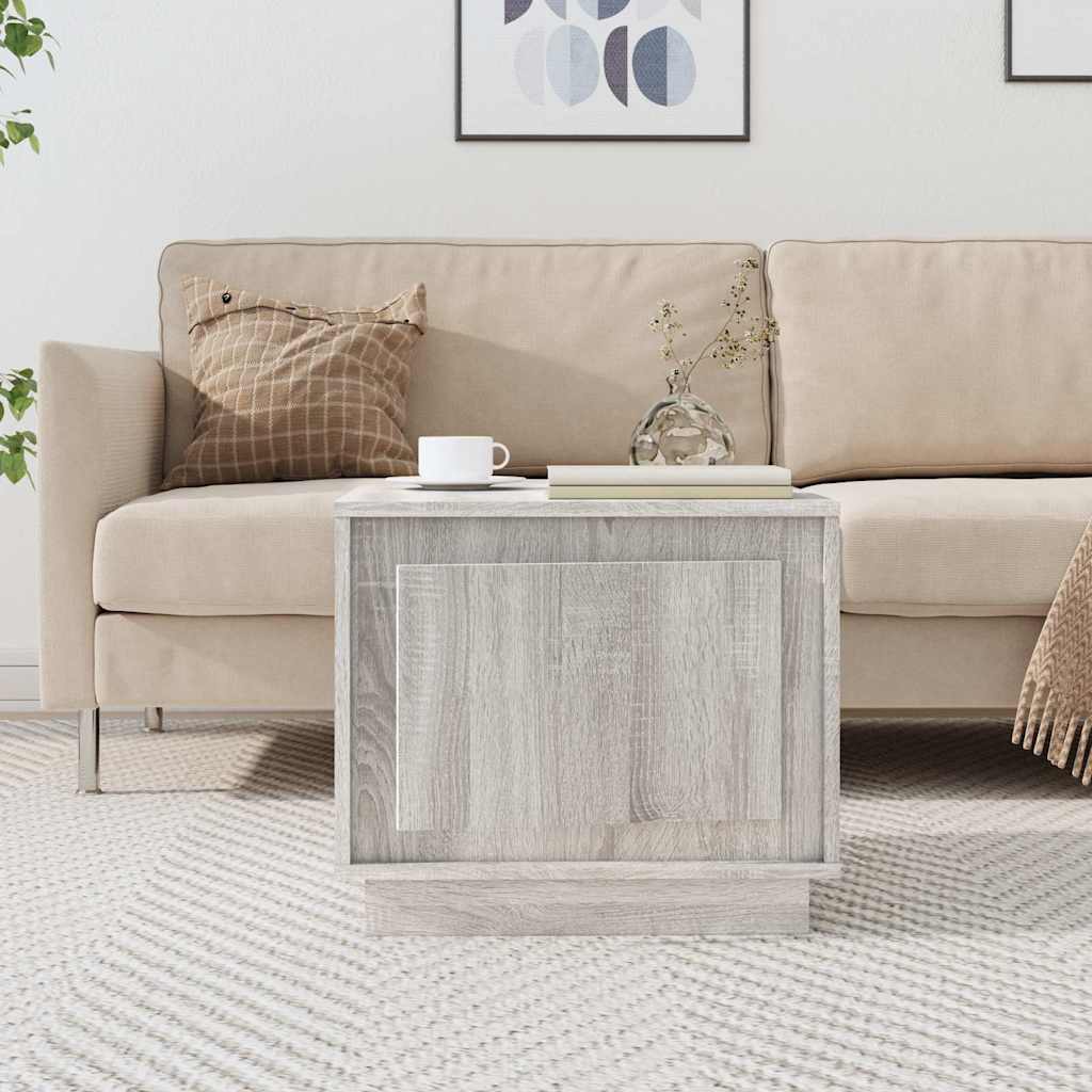 vidaXL Table basse gris sonoma 51x50x44 cm en bois d'ingénierie