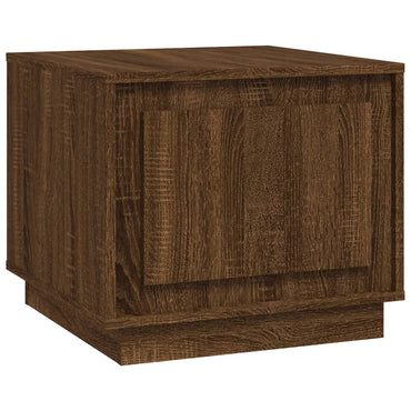vidaXL Table basse aspect chêne marron 51x50x44 cm Bois d'ingénierie