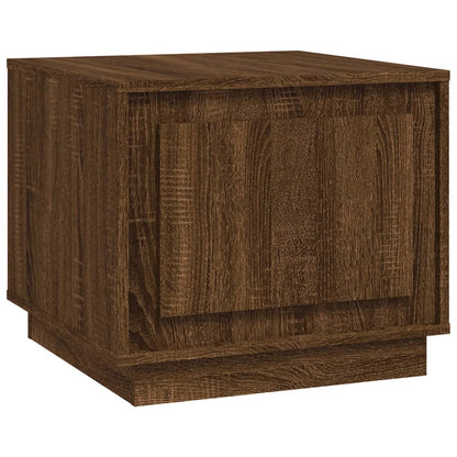 vidaXL Table basse aspect chêne marron 51x50x44 cm Bois d'ingénierie