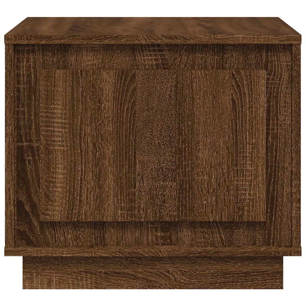 vidaXL Table basse aspect chêne marron 51x50x44 cm Bois d'ingénierie