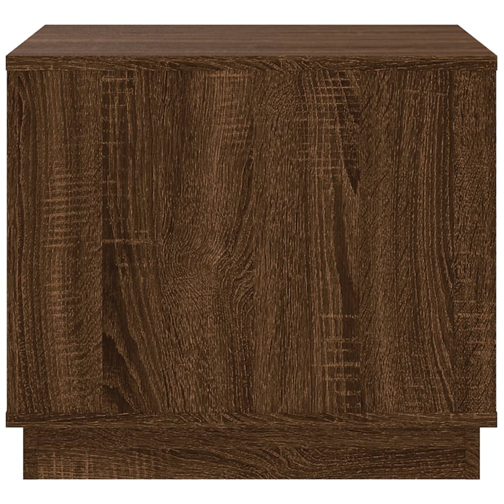 vidaXL Table basse aspect chêne marron 51x50x44 cm Bois d'ingénierie