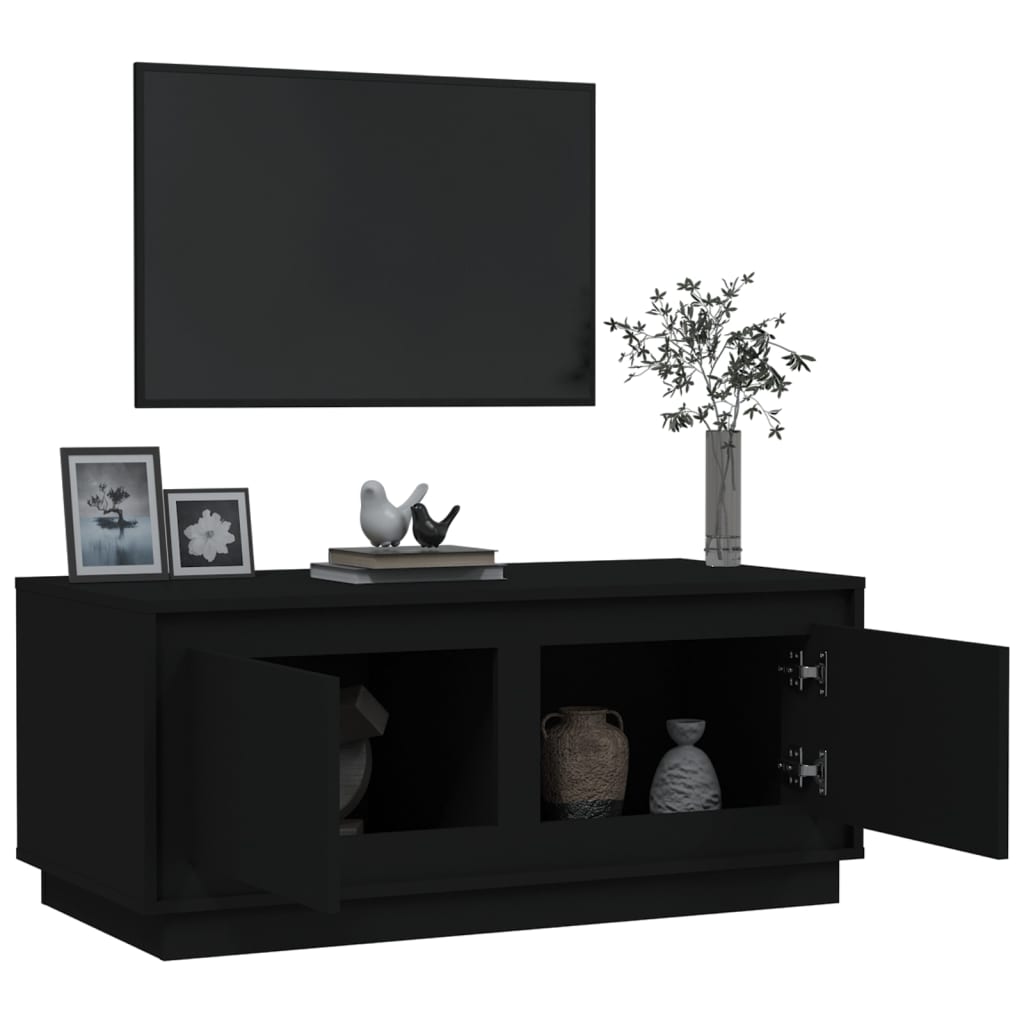 vidaXL Couchtisch Schwarz 102x50x44 cm Holzwerkstoff
