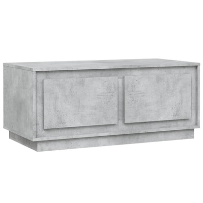 vidaXL Table basse gris béton 102x50x44 cm en bois d'ingénierie