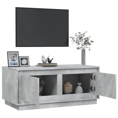 vidaXL Table basse gris béton 102x50x44 cm en bois d'ingénierie