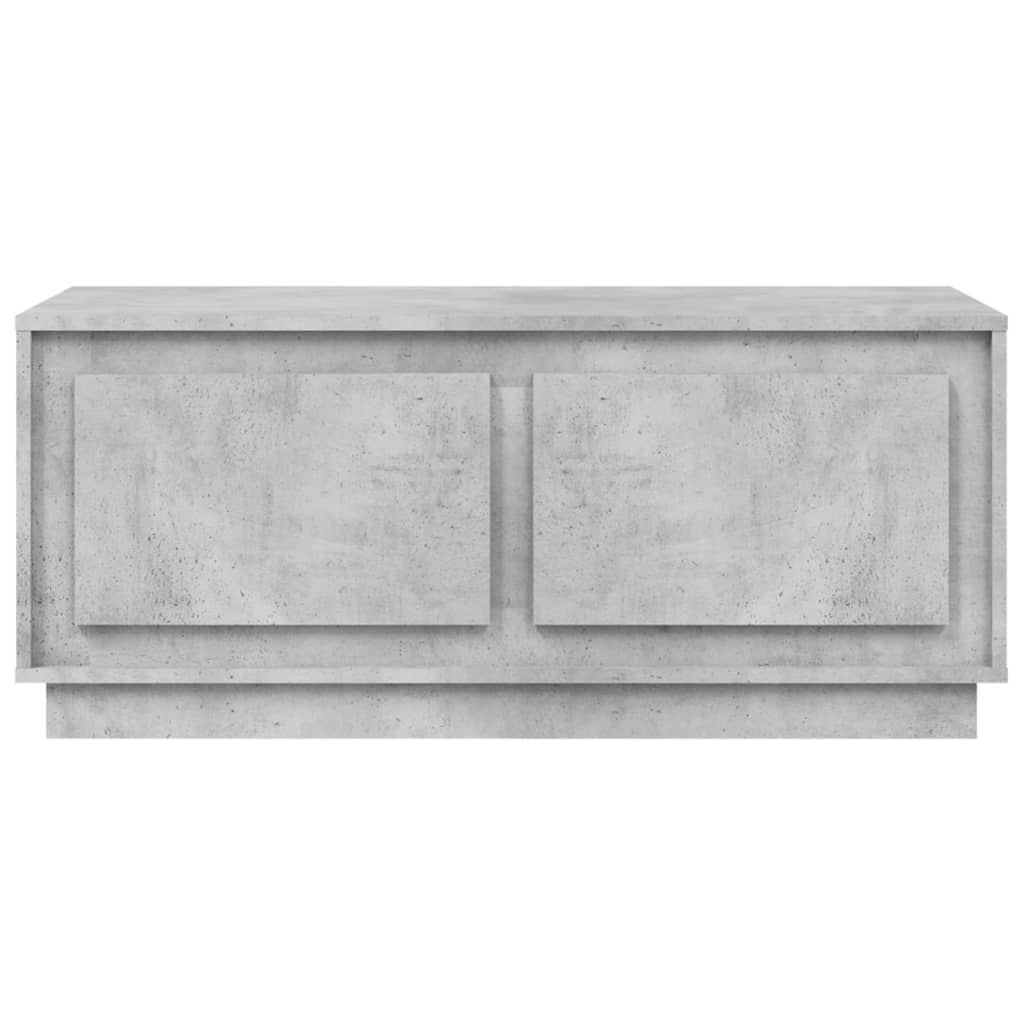 vidaXL Table basse gris béton 102x50x44 cm en bois d'ingénierie