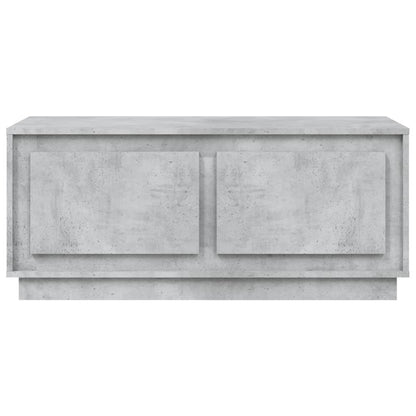 vidaXL Table basse gris béton 102x50x44 cm en bois d'ingénierie