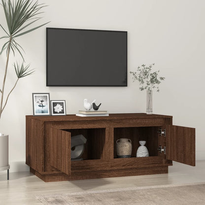 vidaXL Table basse marron aspect chêne 102x50x44 cm Aggloméré
