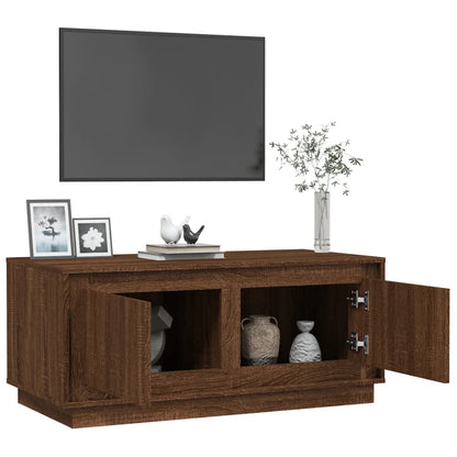 vidaXL Table basse marron aspect chêne 102x50x44 cm Aggloméré
