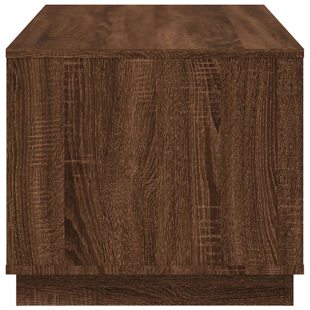 vidaXL Table basse marron aspect chêne 102x50x44 cm Aggloméré