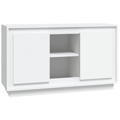 vidaXL Buffet blanc 102x35x60 cm Bois d'ingénierie