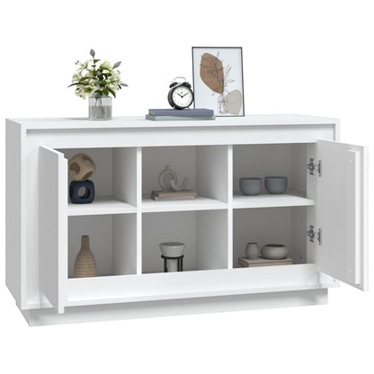 vidaXL Buffet blanc 102x35x60 cm Bois d'ingénierie