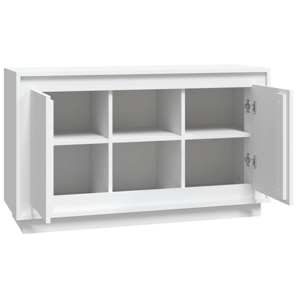 vidaXL Buffet blanc 102x35x60 cm Bois d'ingénierie
