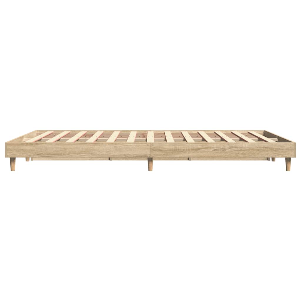 Bettgestell ohne Matratze Sonoma-Eiche 140x200 cm Holzwerkstoff