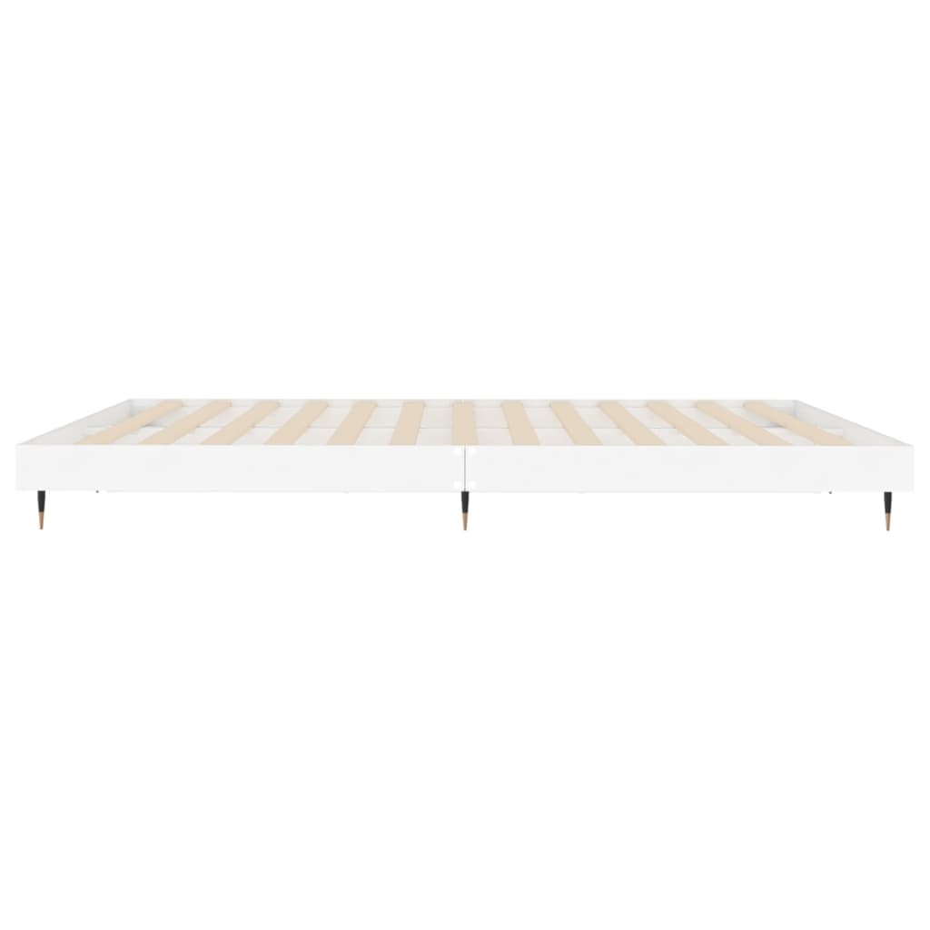 vidaXL Bettgestell Weiß 140x200 cm Holzwerkstoff