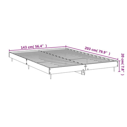 vidaXL Bettgestell Weiß 140x200 cm Holzwerkstoff