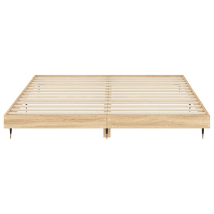 Bettgestell ohne Matratze Sonoma-Eiche 140x200 cm Holzwerkstoff