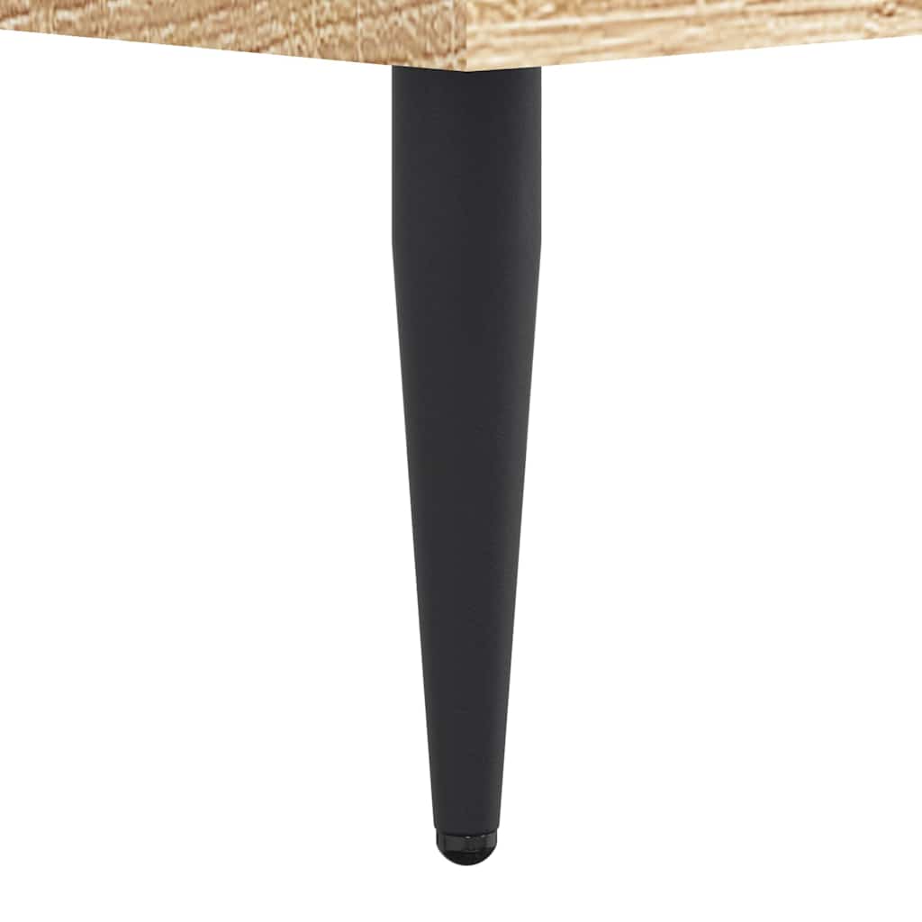 Bettgestell ohne Matratze Sonoma-Eiche 200x200 cm Holzwerkstoff