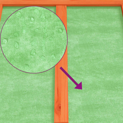 Voliere Braun 60x58,5x160 cm Massivholz Kiefer