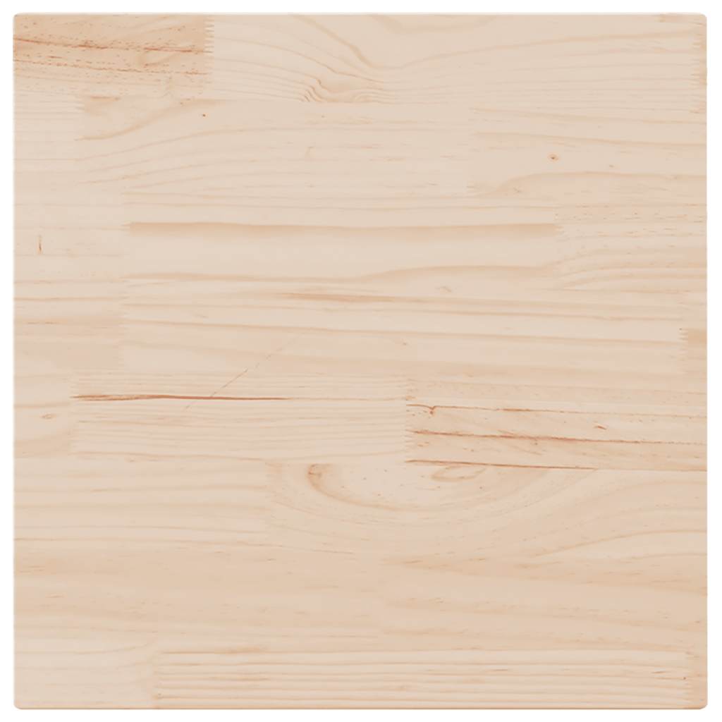 Tischplatte 70x70x2,5 cm Massivholz Kiefer Quadratisch