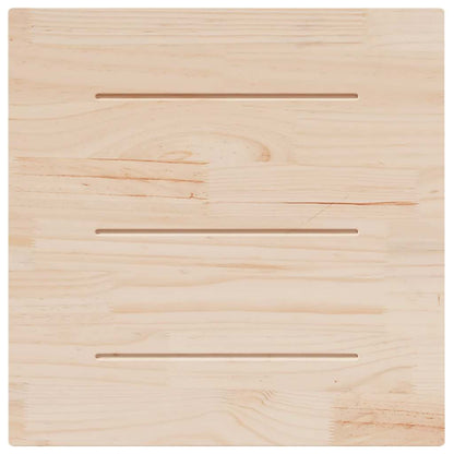 vidaXL Plateau de table Blanc 70x70x2,5 cm Bois de pin massif Carré