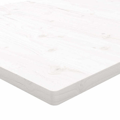 vidaXL Plateau de table Blanc 70x70x2,5 cm Bois de pin massif Carré