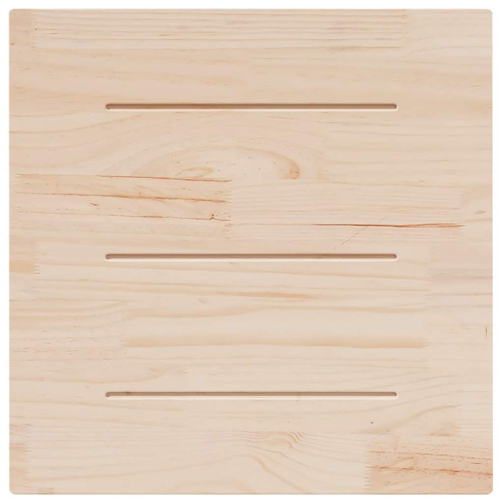 vidaXL Plateau de table 80x80x2,5 cm Bois de pin massif Carré