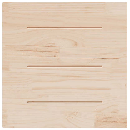 vidaXL Plateau de table Blanc 80x80x2,5 cm Bois de pin massif Carré