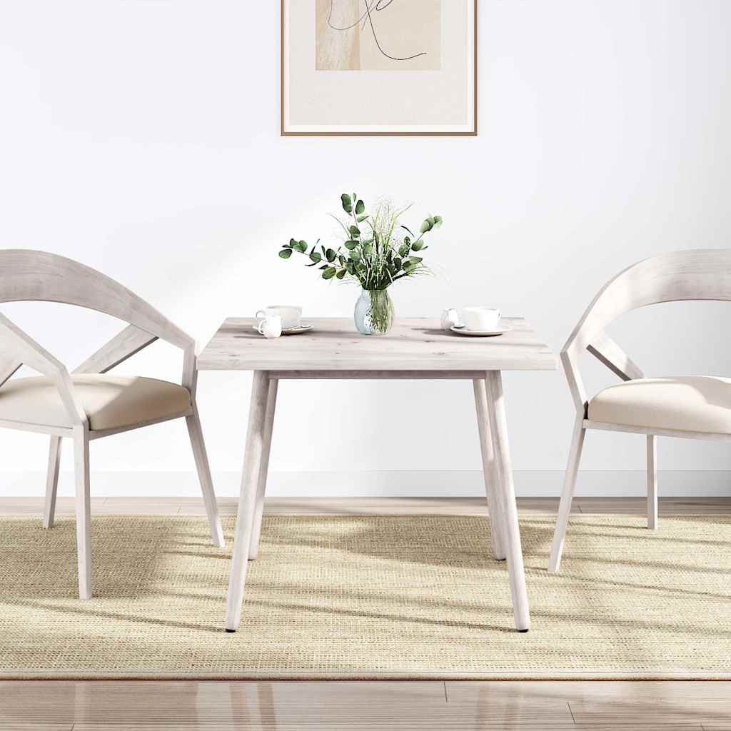 vidaXL Plateau de table Blanc 90x90x2,5 cm Bois de pin massif Carré