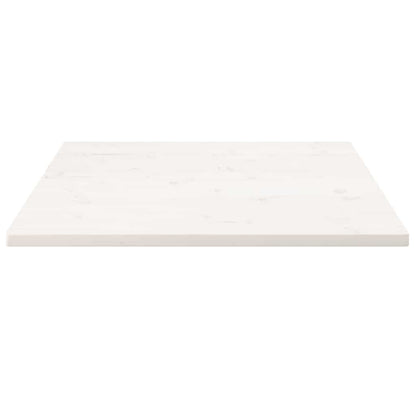 vidaXL Plateau de table Blanc 90x90x2,5 cm Bois de pin massif Carré
