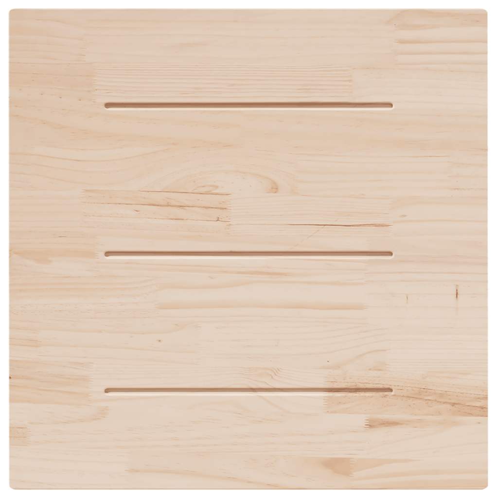 vidaXL Plateau de table Blanc 90x90x2,5 cm Bois de pin massif Carré