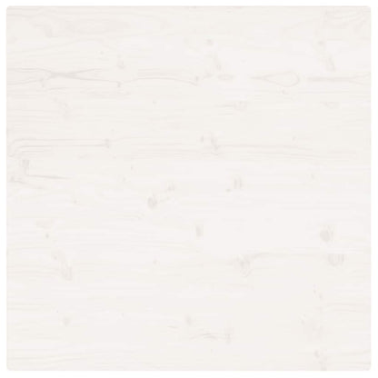 vidaXL Plateau de table Blanc 90x90x2,5 cm Bois de pin massif Carré