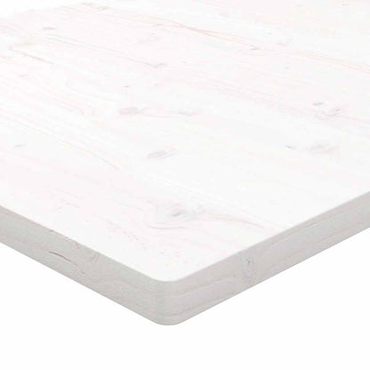 vidaXL Plateau de table Blanc 90x90x2,5 cm Bois de pin massif Carré