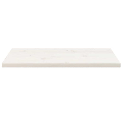 vidaXL Plateau de table Blanc 80x40x2,5 cm Bois de pin massif Rectangulaire