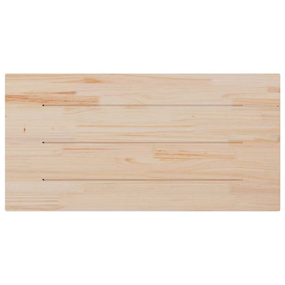 vidaXL Plateau de table Blanc 80x40x2,5 cm Bois de pin massif Rectangulaire