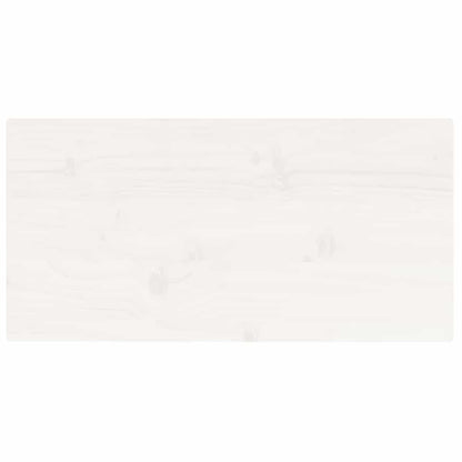 vidaXL Plateau de table Blanc 80x40x2,5 cm Bois de pin massif Rectangulaire