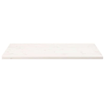 vidaXL Tischplatte Weiß 100x50x2,5 cm Massivholz Kiefer Rechteckig