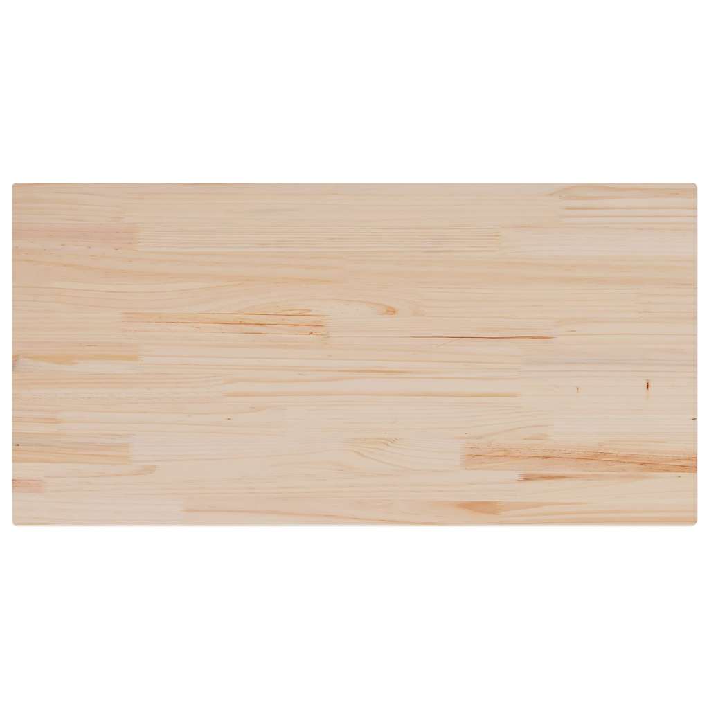 vidaXL Plateau de table 110x55x2,5 cm en pin massif Rectangulaire
