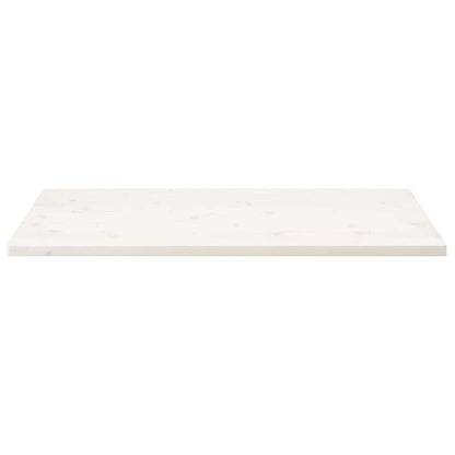 vidaXL Plateau de table Blanc 110x55x2,5 cm Bois de pin massif Rectangulaire