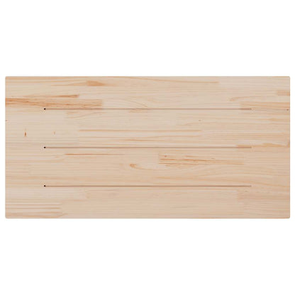 vidaXL Plateau de table Blanc 110x55x2,5 cm Bois de pin massif Rectangulaire