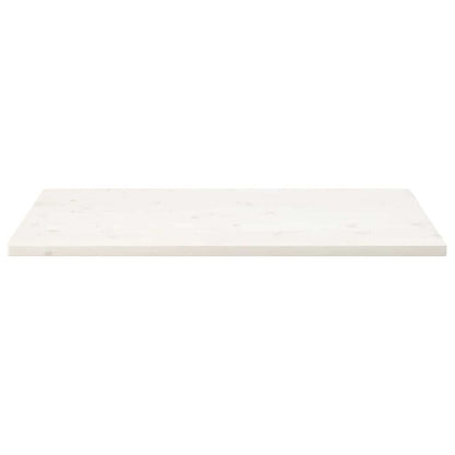 vidaXL Plateau de table Blanc 110x60x2,5 cm Bois de pin massif Rectangulaire