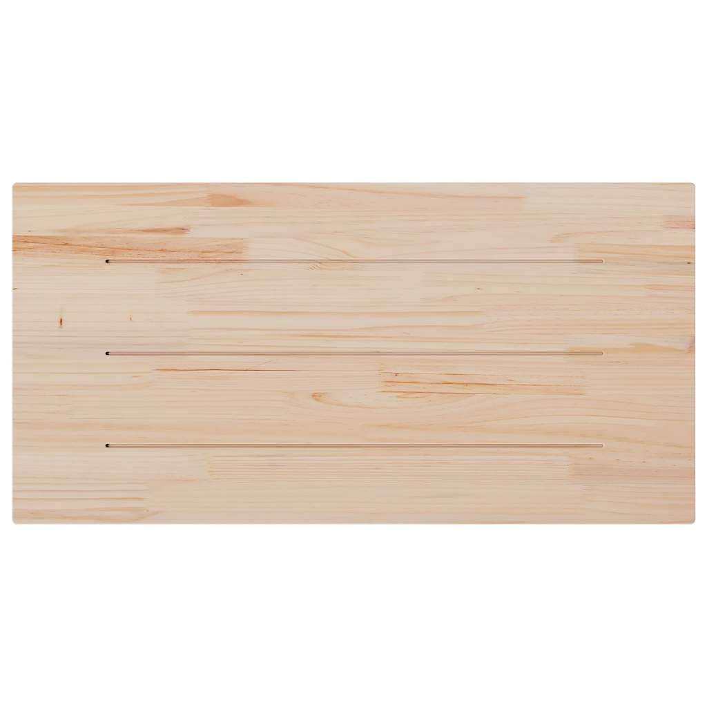 vidaXL Plateau de table Blanc 110x60x2,5 cm Bois de pin massif Rectangulaire