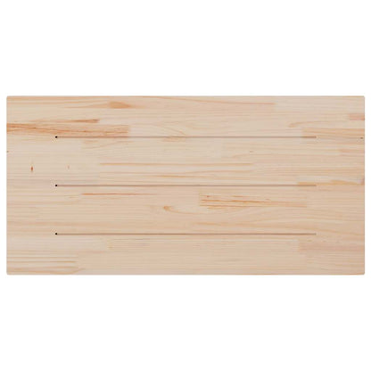 vidaXL Plateau de table Blanc 110x60x2,5 cm Bois de pin massif Rectangulaire